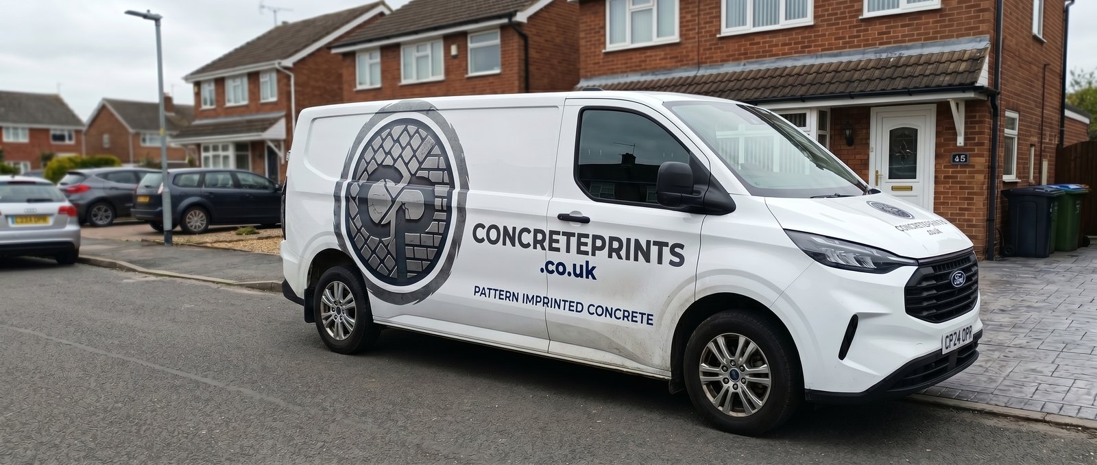 ConcretePrints van parked at a Doncaster property